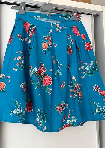 Renkli Pilili Midi Etek - Görsel 4