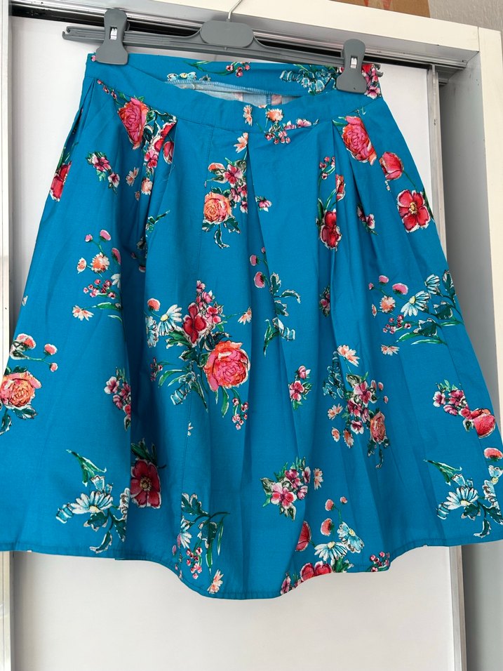 Renkli Pilili Midi Etek - Görsel 4