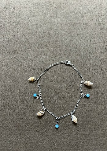 Bohem Deniz Kabuğu ve Turkuaz Boncuklu halhal - Görsel 3