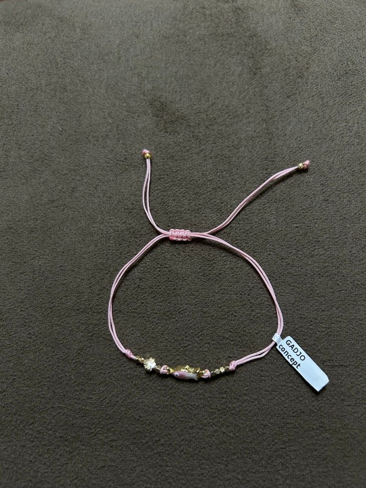 Pembe Boncuklu Minimalist Kadın Bileklik - Görsel 4