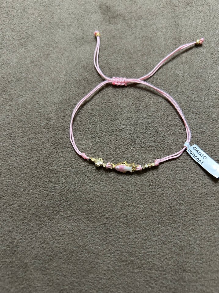 Pembe Boncuklu Minimalist Kadın Bileklik - Görsel 2