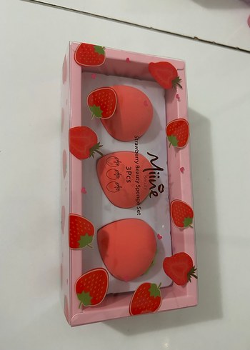 3'lü Pembe Makyaj Süngeri Seti - Görsel 2