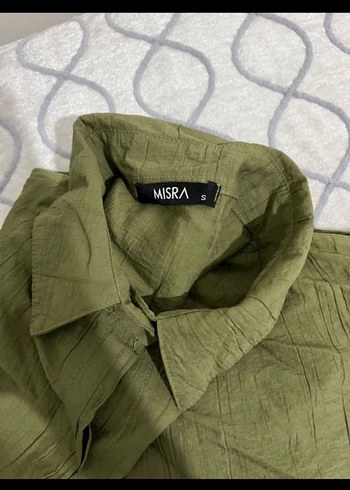 Düğmeli Haki Kadın Uzun Ceket Takımı - Görsel 4