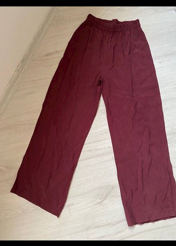 Bordo Düğmeli Rahat Kesim Kadın Takım - Görsel 6