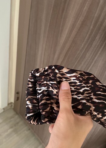 38 Beden kahverengi Renk Kahverengi Leopar Desenli Kadın Kaban