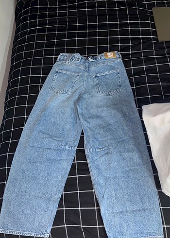 Gevşek Kesim Midi Mavi Kot Pantolon - Görsel 2