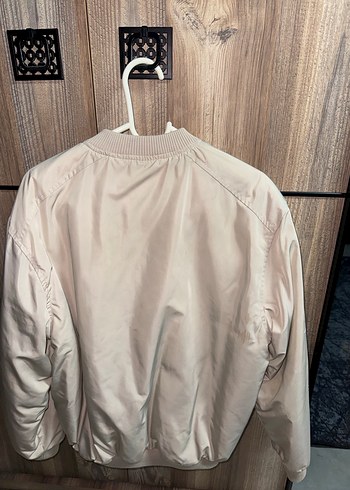 Düğmeli Beyaz Street Wear Kadın Ceket - Görsel 2