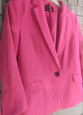 s Beden pembe Renk Bershka Blazer Ceket
