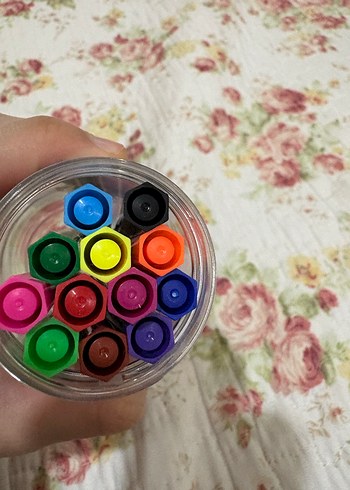 Renkli Keçeli Kalem Seti 12'li Panda Kapaklı - Görsel 4