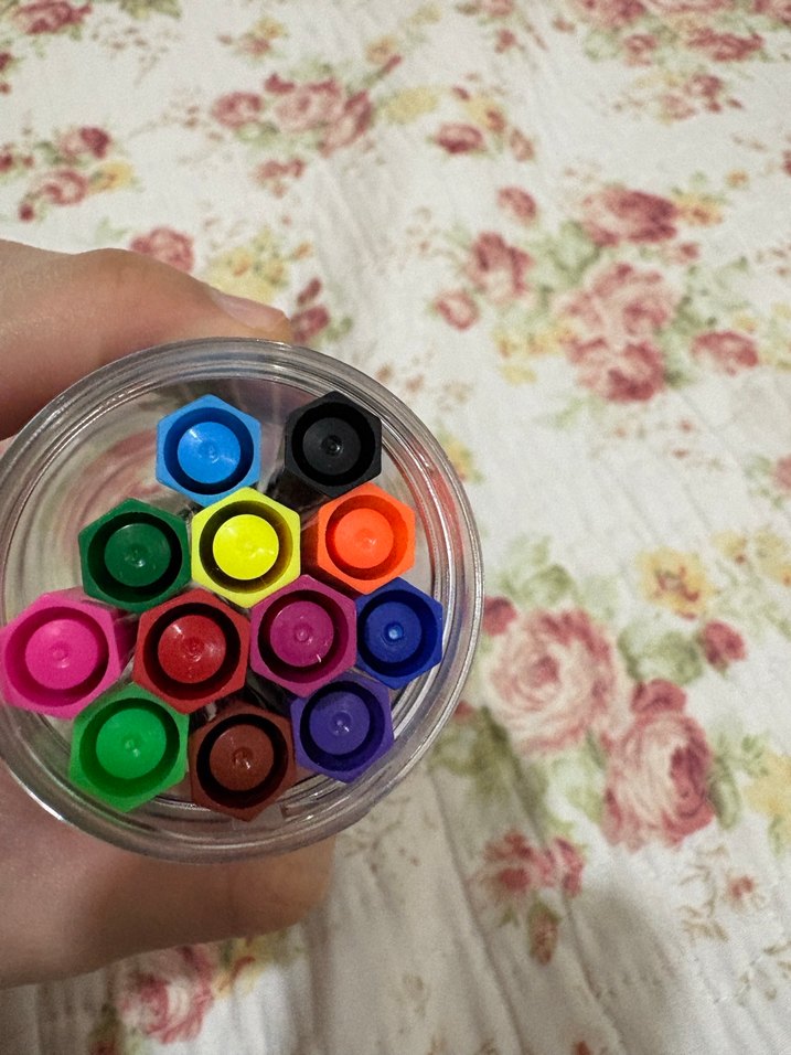 Renkli Keçeli Kalem Seti 12'li Panda Kapaklı - Görsel 4