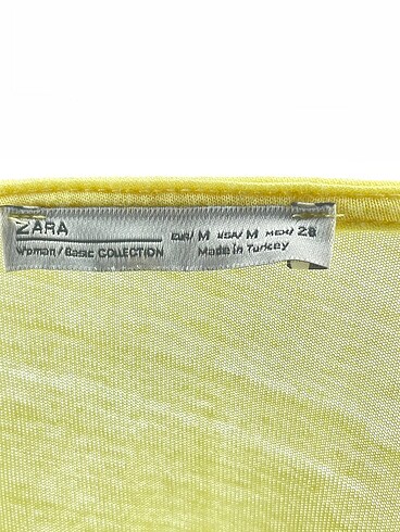 m Beden sarı Renk Zara Bluz %70 İndirimli.