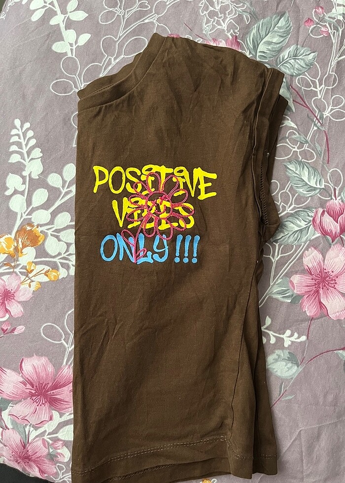 Fullamoda kahverengi tişört - Görsel 2