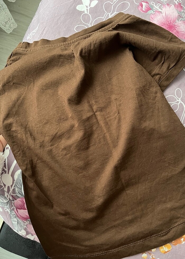 Fullamoda kahverengi tişört - Görsel 3