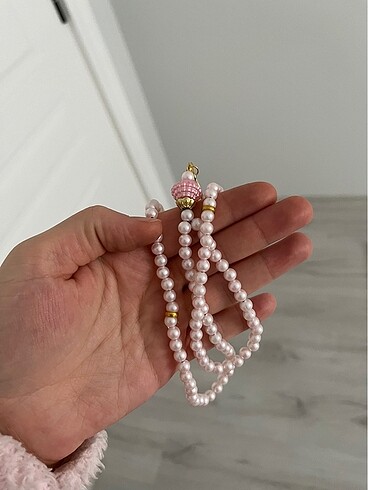 diğer Beden pembe Renk Pembe püsküllü tesbih