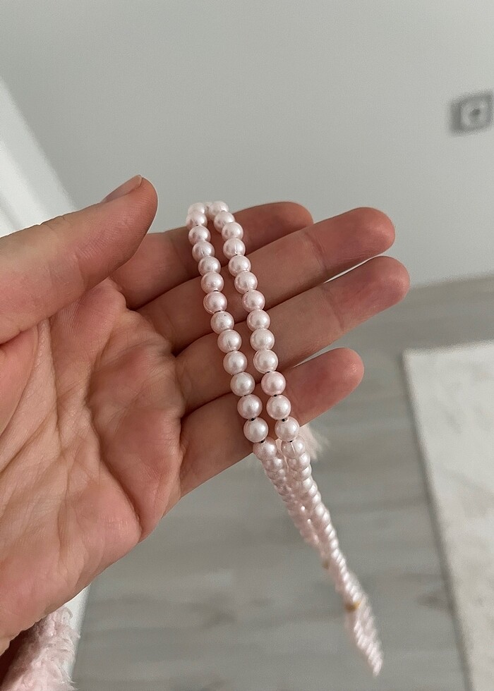 Pembe püsküllü tesbih - Görsel 2