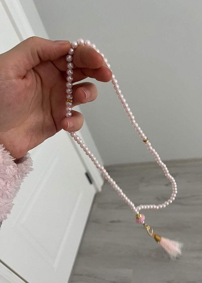 Pembe püsküllü tesbih - Görsel 5