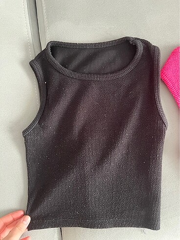 2 adet sıfır kol crop - Görsel 5