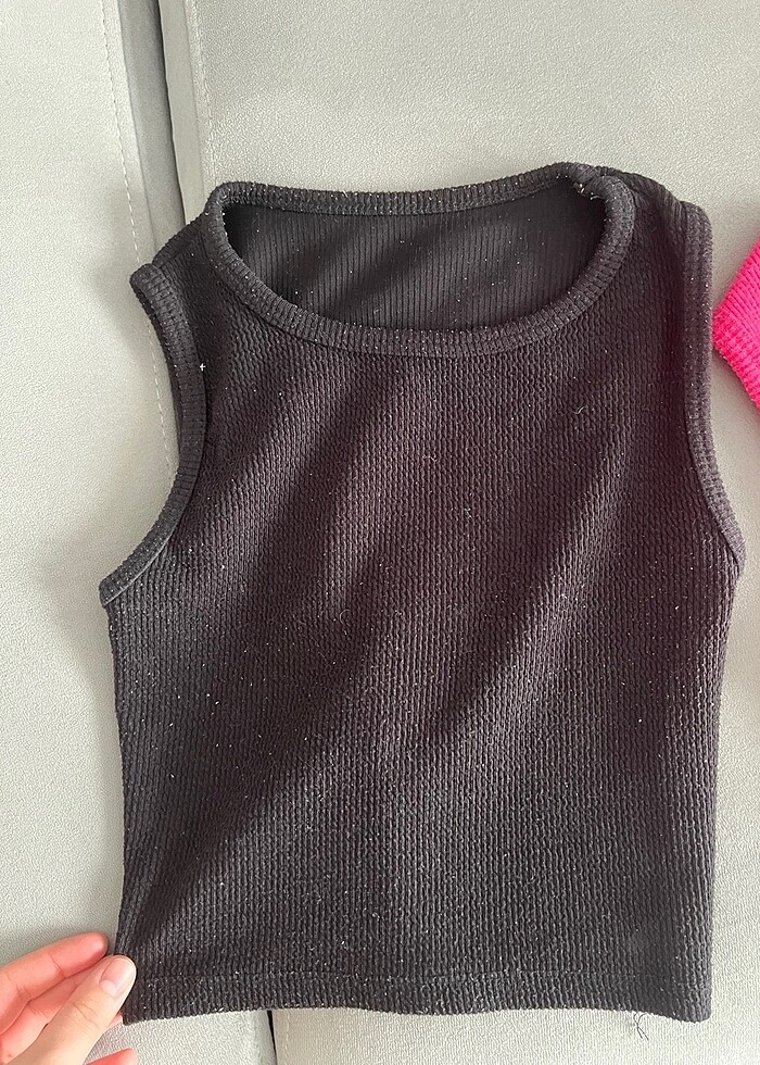 2 adet sıfır kol crop - Görsel 5