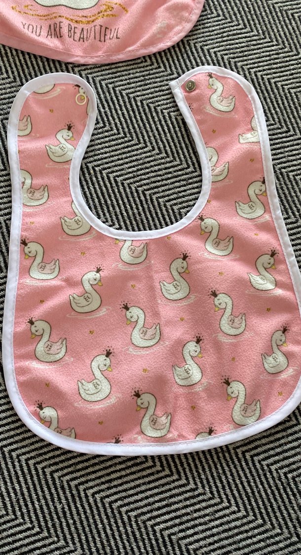 Pembe Bebek mama  Önlüğü - Görsel 4