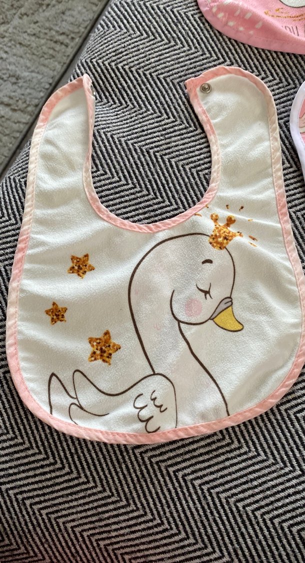 Pembe Bebek mama  Önlüğü - Görsel 3