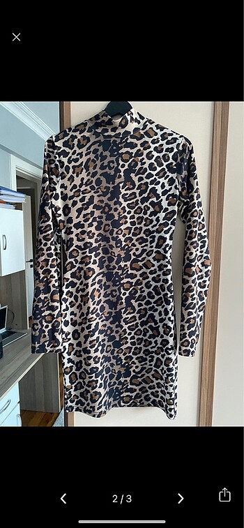 Leopar elbise - Görsel 2