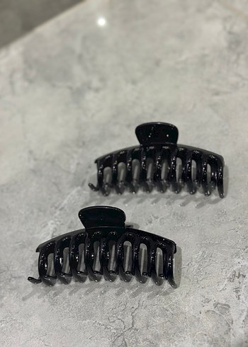 Koyu Siyah Saç Tokası - Görsel 3