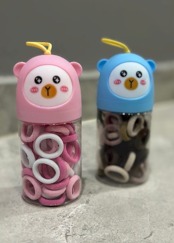 Çocuklar İçin Renkli Ayıcık Lastik Toka Seti - Görsel 2