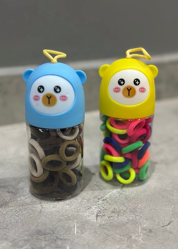 Renkli Elastik Çocuk Saç Tokaları Seti - Görsel 2