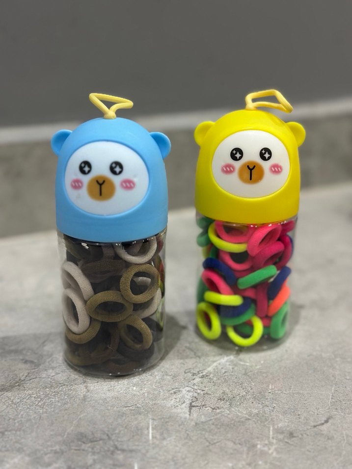 Renkli Elastik Çocuk Saç Tokaları Seti - Görsel 2