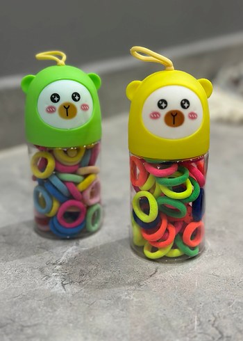 Renkli Elastik Çocuk Saç Tokası Seti - Görsel 3