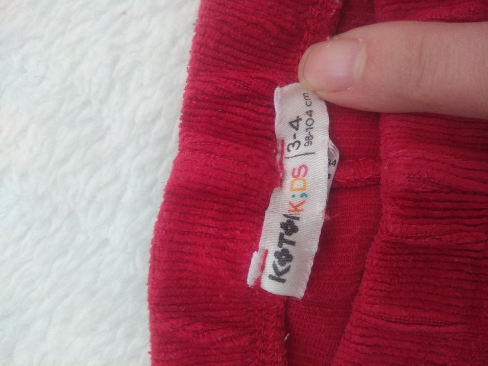 Kız Çocuk Kırmızı Esnek Tayt - Görsel 3