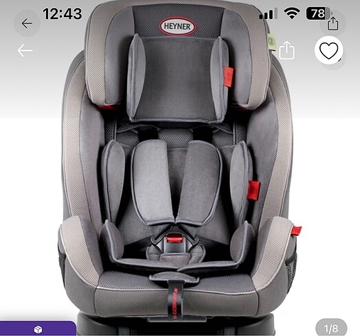 Heyner Multifix Aero Plus 9-36 KG Isofixli Oto Koltuğu