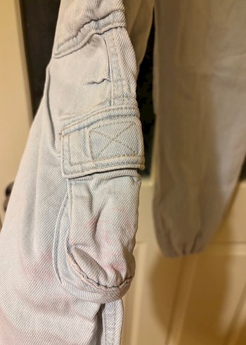 Zara kız çocuk Kot kargo Pantolon - Görsel 4