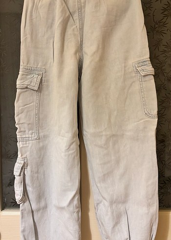 Zara kız çocuk Kot kargo Pantolon - Görsel 3