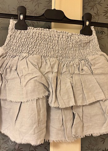 Zara kız çocuk keten şort etek - Görsel 3