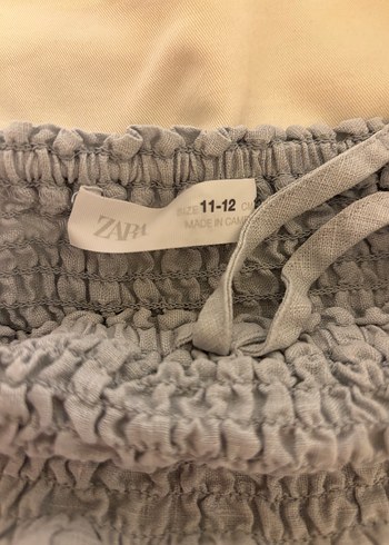 Zara kız çocuk keten şort etek - Görsel 4