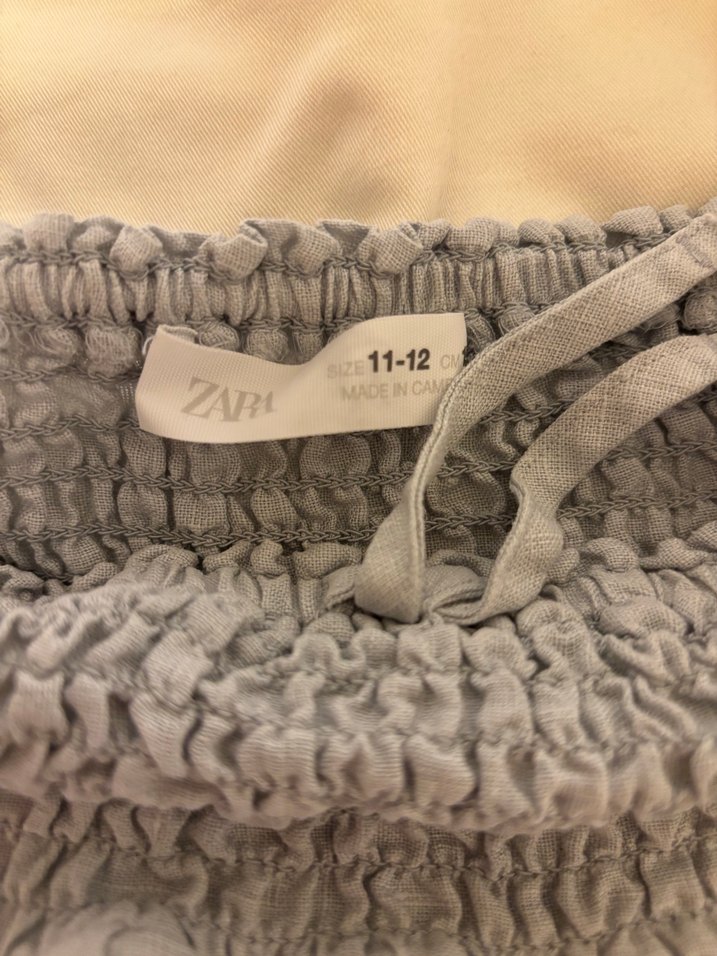 Zara kız çocuk keten şort etek - Görsel 4