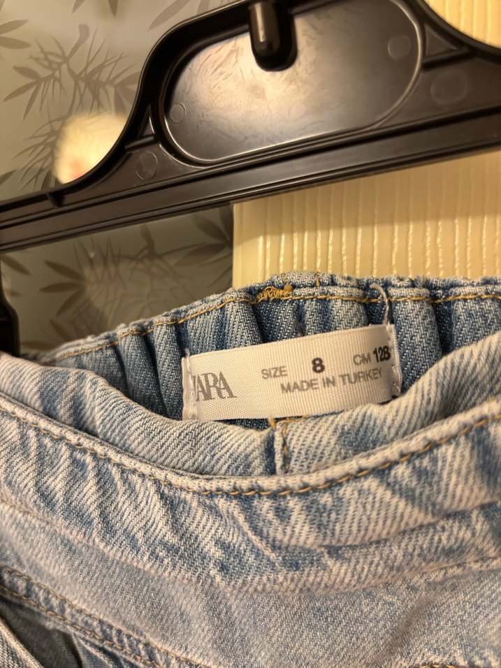 Zara kız çocuk kot şort etek - Görsel 3