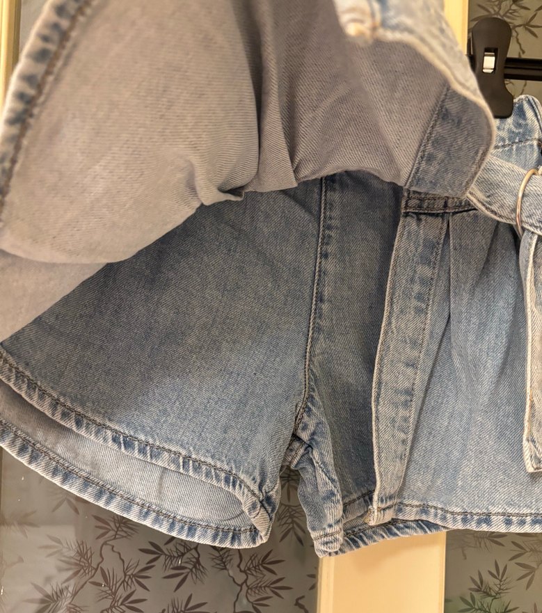 Zara kız çocuk kot şort etek - Görsel 2