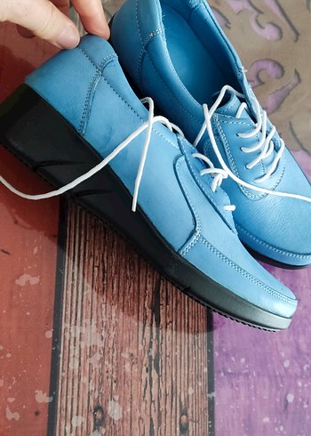 Mavi Erkek Spor Ayakkabı Bağcıkları - Görsel 4