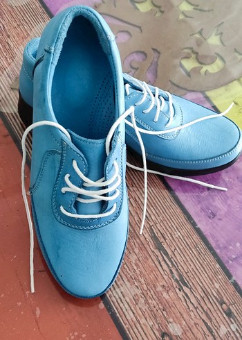 Mavi Erkek Spor Ayakkabı Bağcıkları - Görsel 2