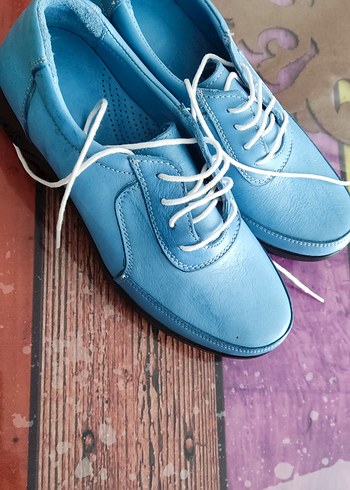 Mavi Erkek Spor Ayakkabı Bağcıkları - Görsel 3