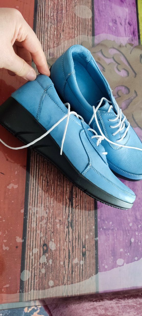 Mavi Erkek Spor Ayakkabı Bağcıkları - Görsel 4