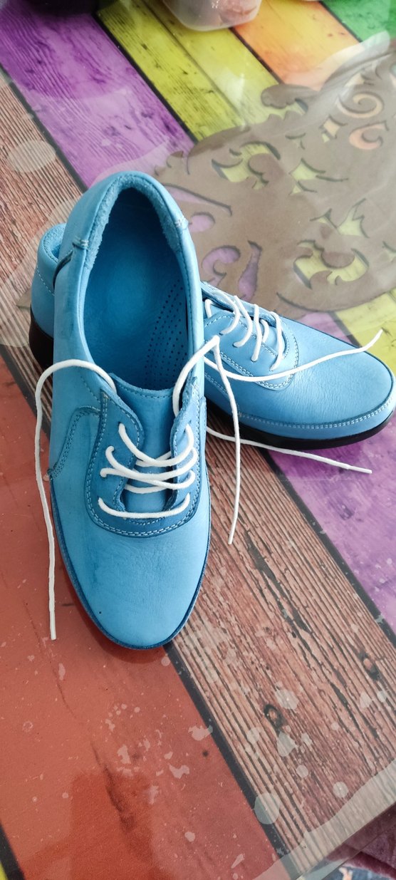 Mavi Erkek Spor Ayakkabı Bağcıkları - Görsel 2