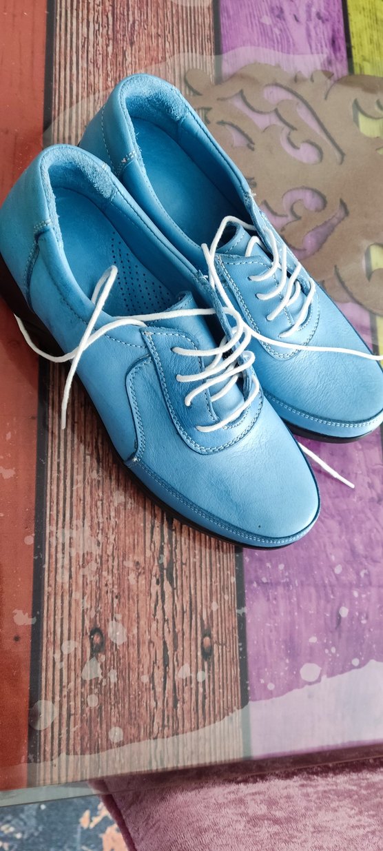 Mavi Erkek Spor Ayakkabı Bağcıkları - Görsel 3