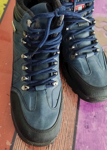 Lacivert Erkek Outdoor Botları Velcro Detaylı - Görsel 3