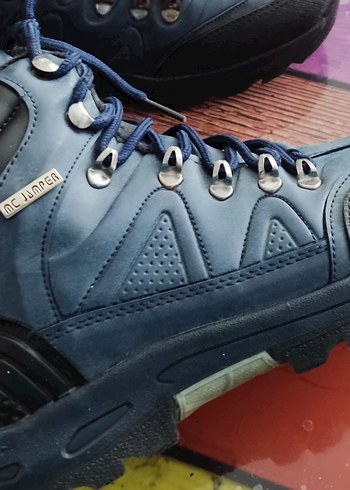 Lacivert Erkek Outdoor Botları Velcro Detaylı - Görsel 9