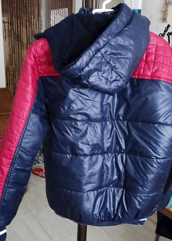 Erkek Çocuk Lacivert-Kırmızı Fermuarlı Mont - Görsel 3