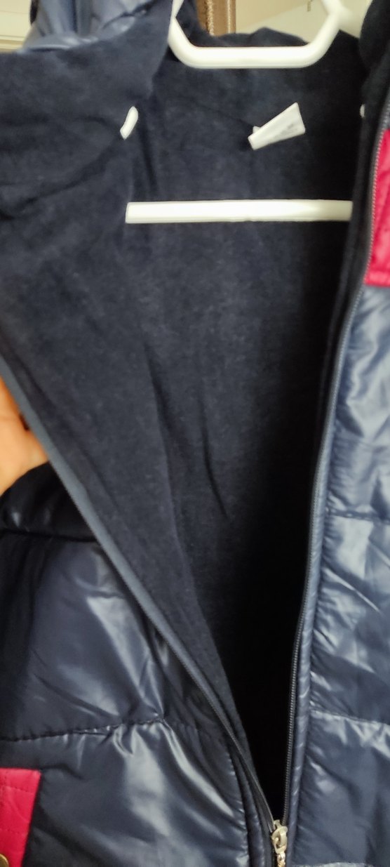 Erkek Çocuk Lacivert-Kırmızı Fermuarlı Mont - Görsel 4