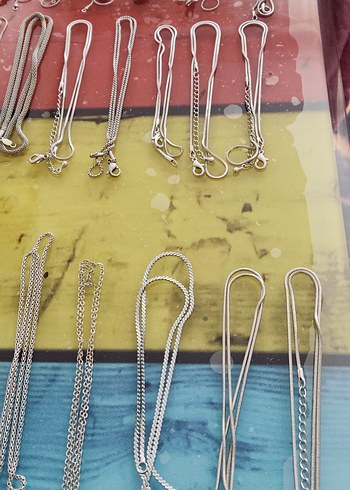 Renkli Zincir Detaylı Kadın Vücut Zinciri - Görsel 4